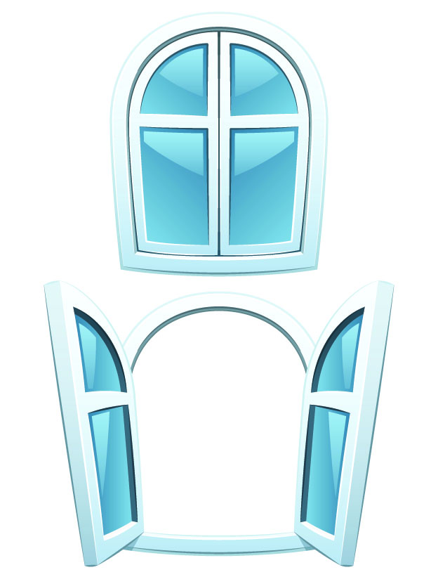 window vector