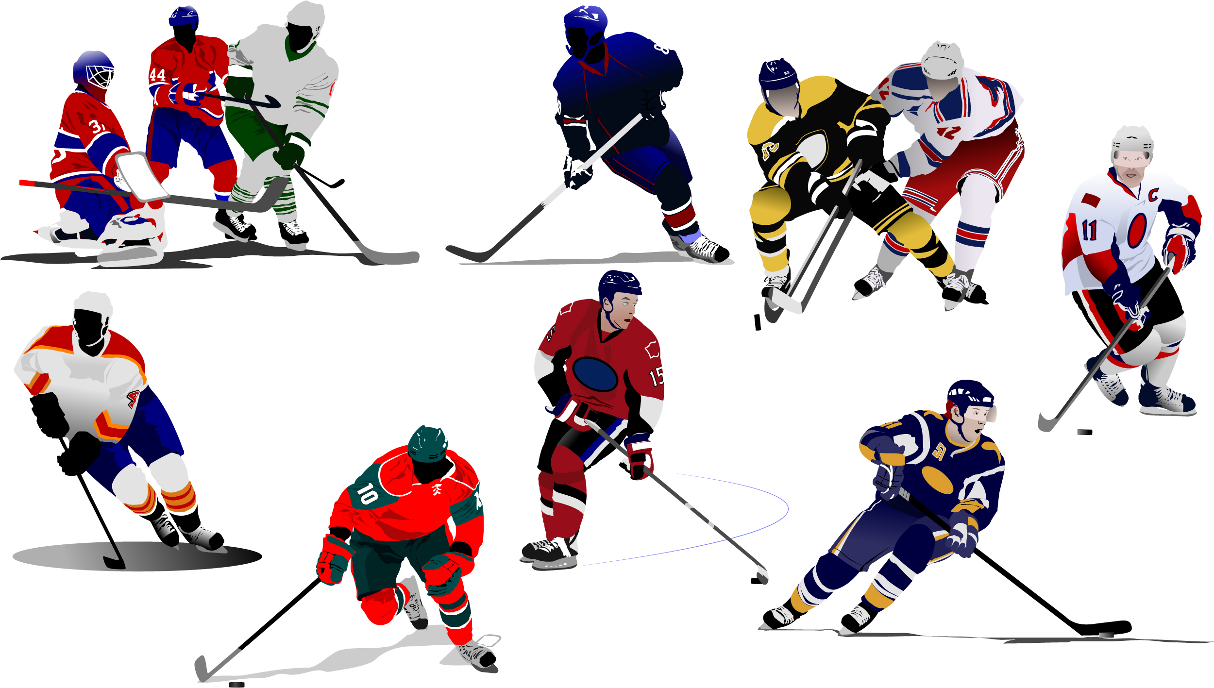 hockey player vector