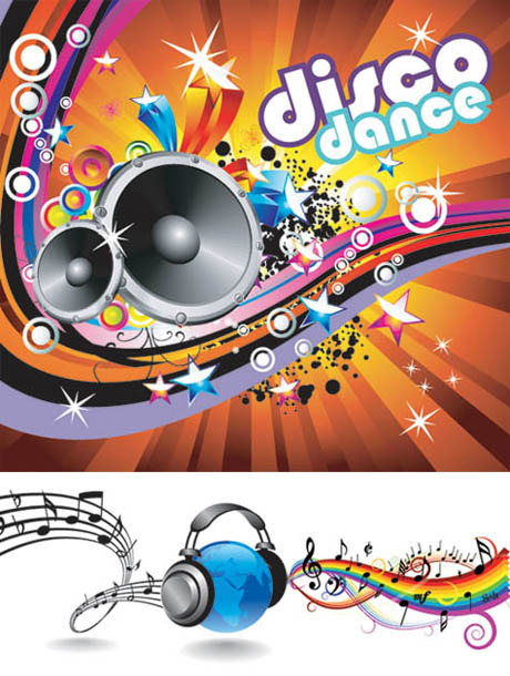 music theme vector the trend