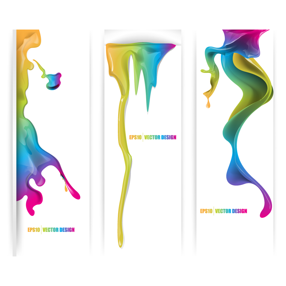 paint drop background templates modern colorful dynamic 3d