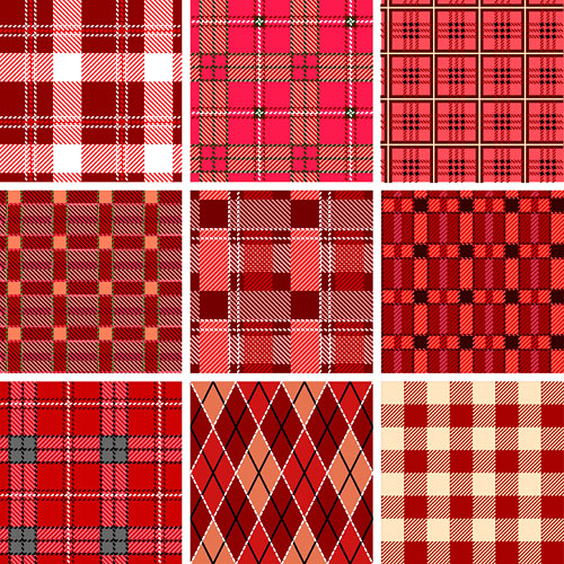 fabric pattern templates classic red flat geometric decor