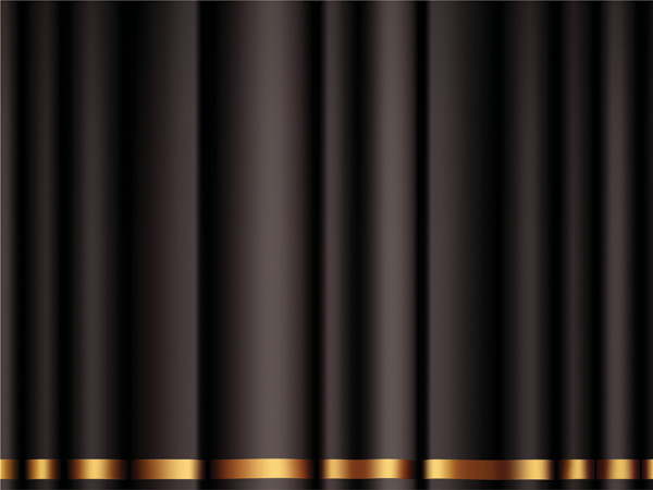 black curtain background modern 3d design