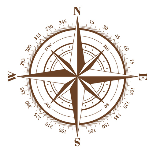 compass background classical closeup flat design