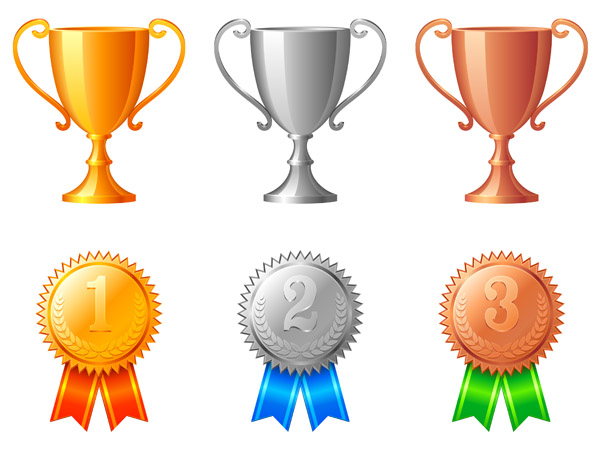 trophies vector