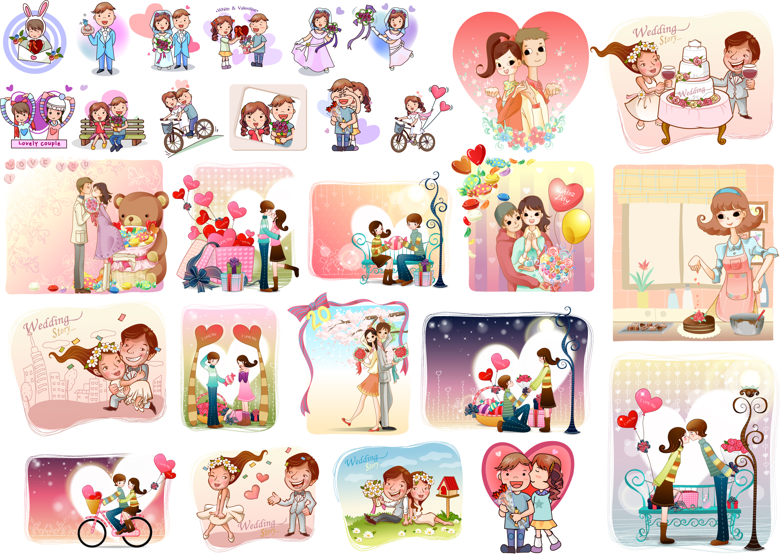 28 love theme vector