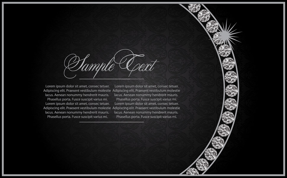 decorative background black white luxury sparkling diamond gems