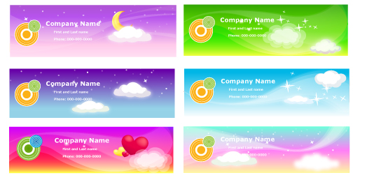 a variety of fantasystyle background vector 2