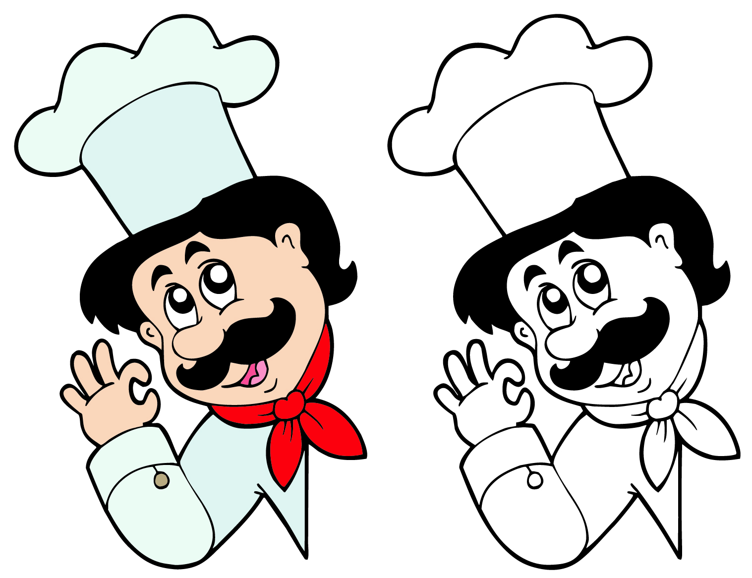 cartoon characters chef 06 vector