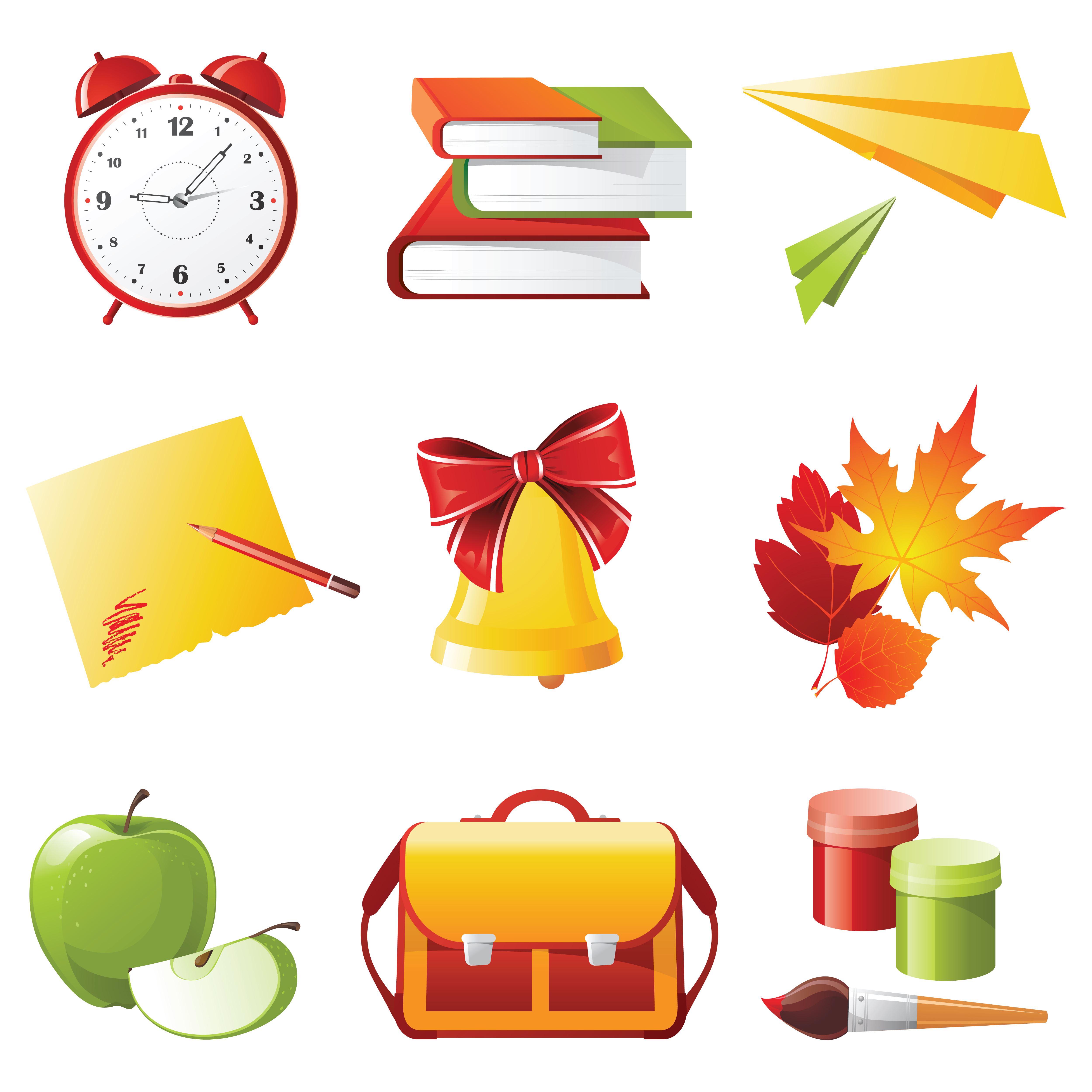 exquisite school supplies 04 vector