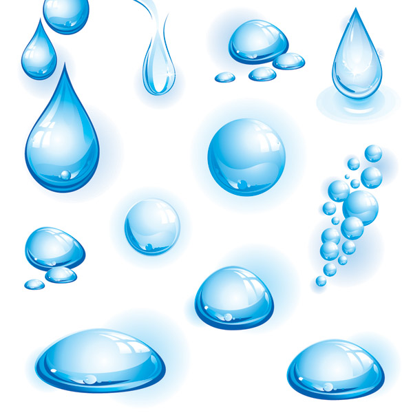 different forms of water vector