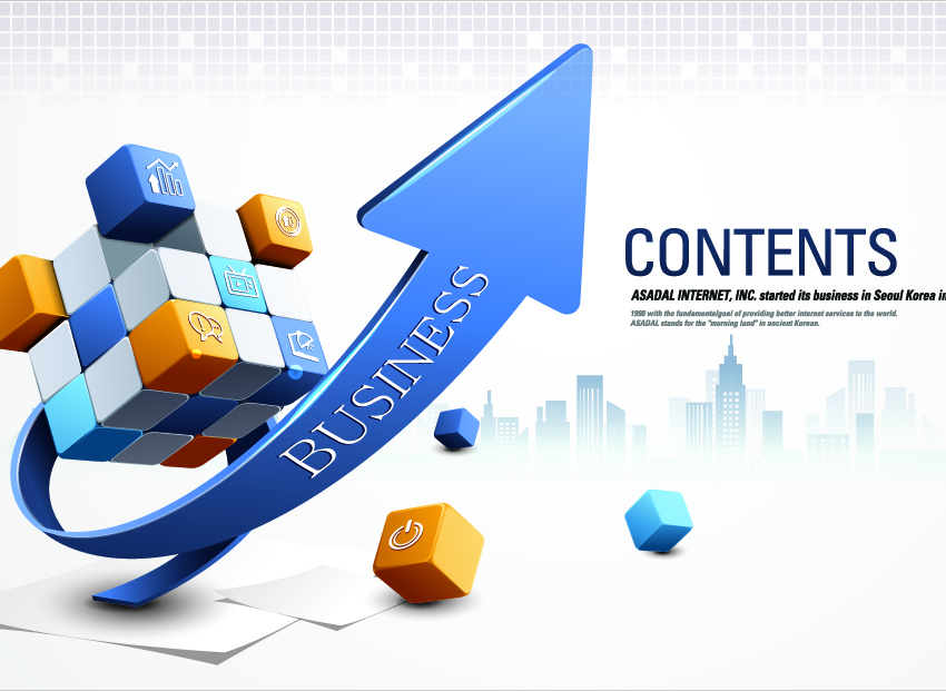 business strategy background cubes arrow sketch dynamic 3d