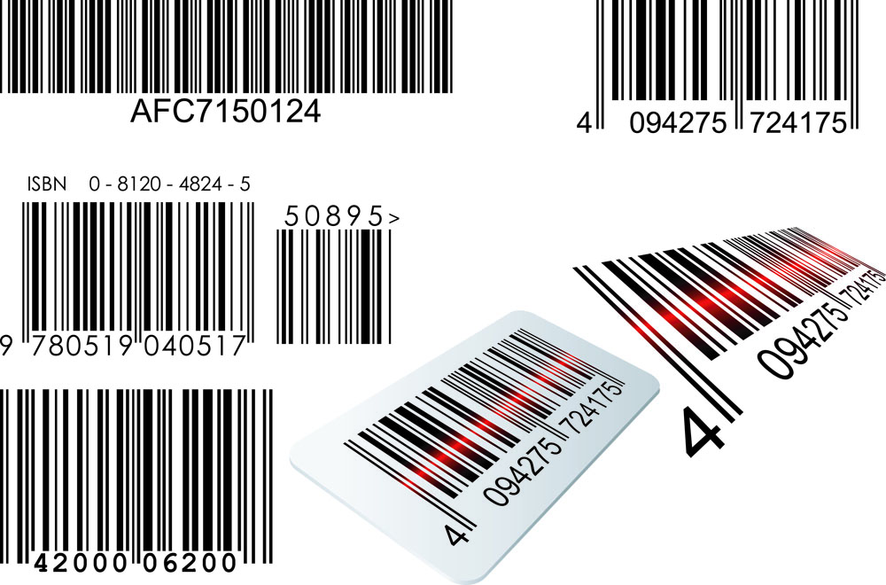 realistic barcode 02 vector