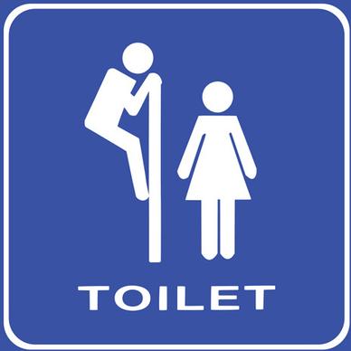 vector toilet sign man and woman design