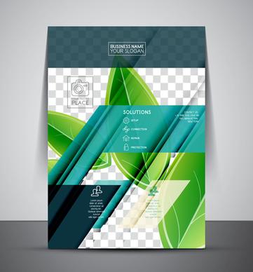 company flyer template modern vector