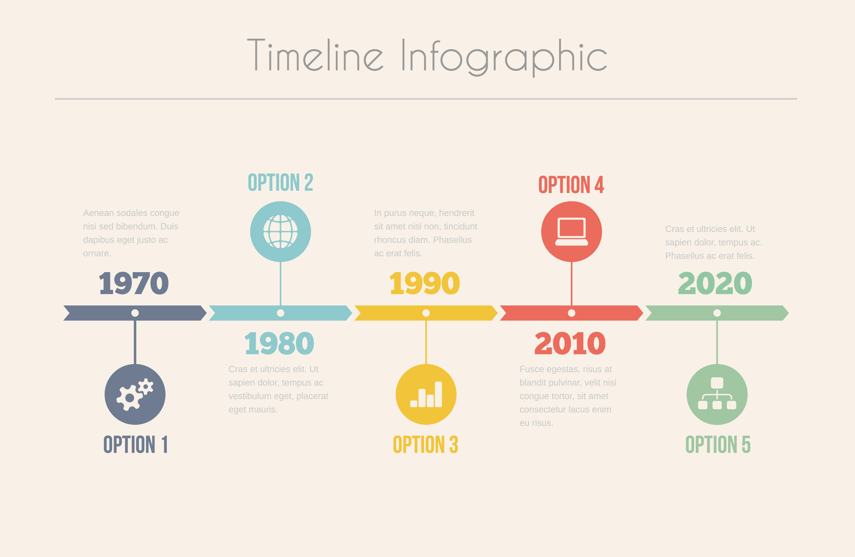 infographic timeline vector template