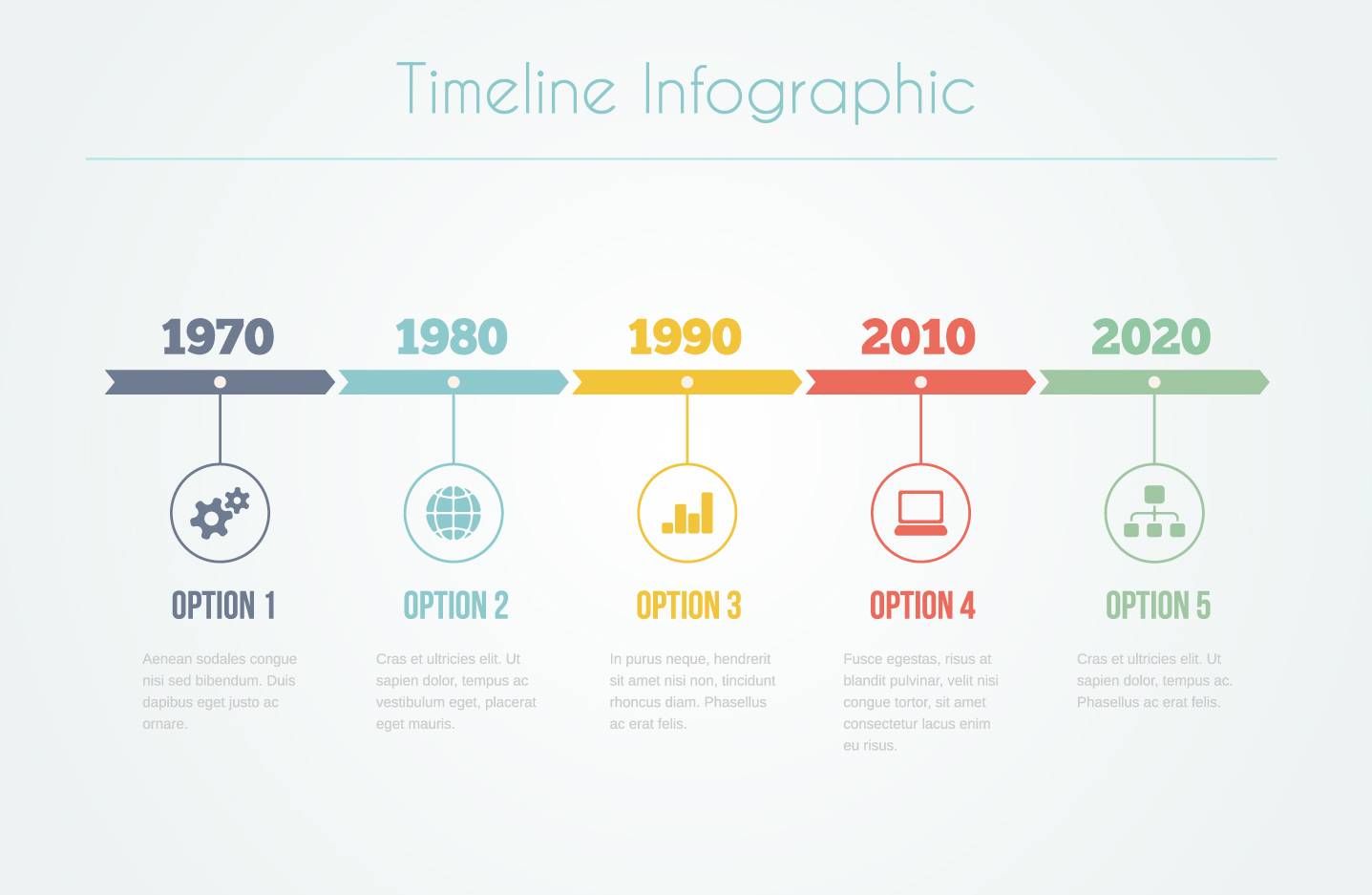 infographic timeline vector template