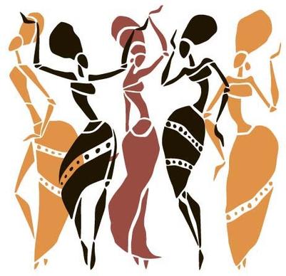 african woman design vectors