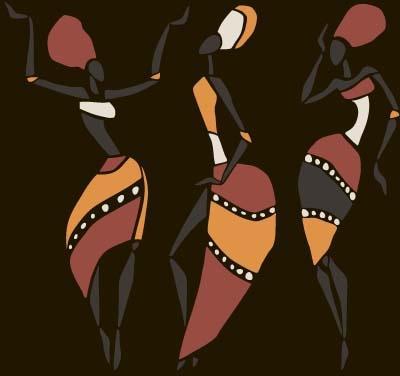 african woman design vectors