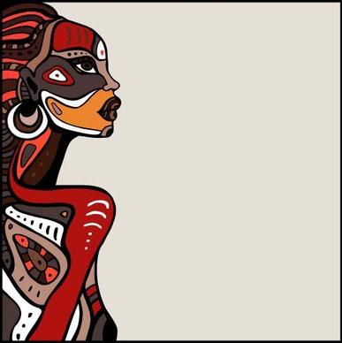 african woman design vectors