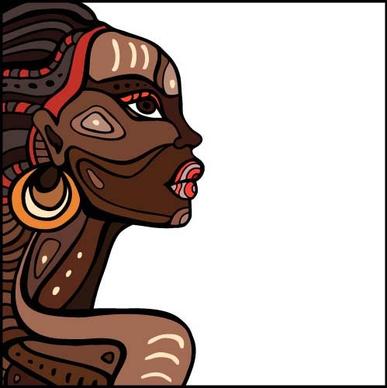 african woman design vectors