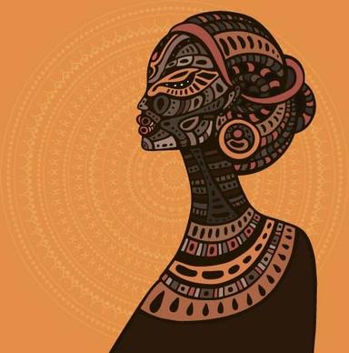 african woman design vectors