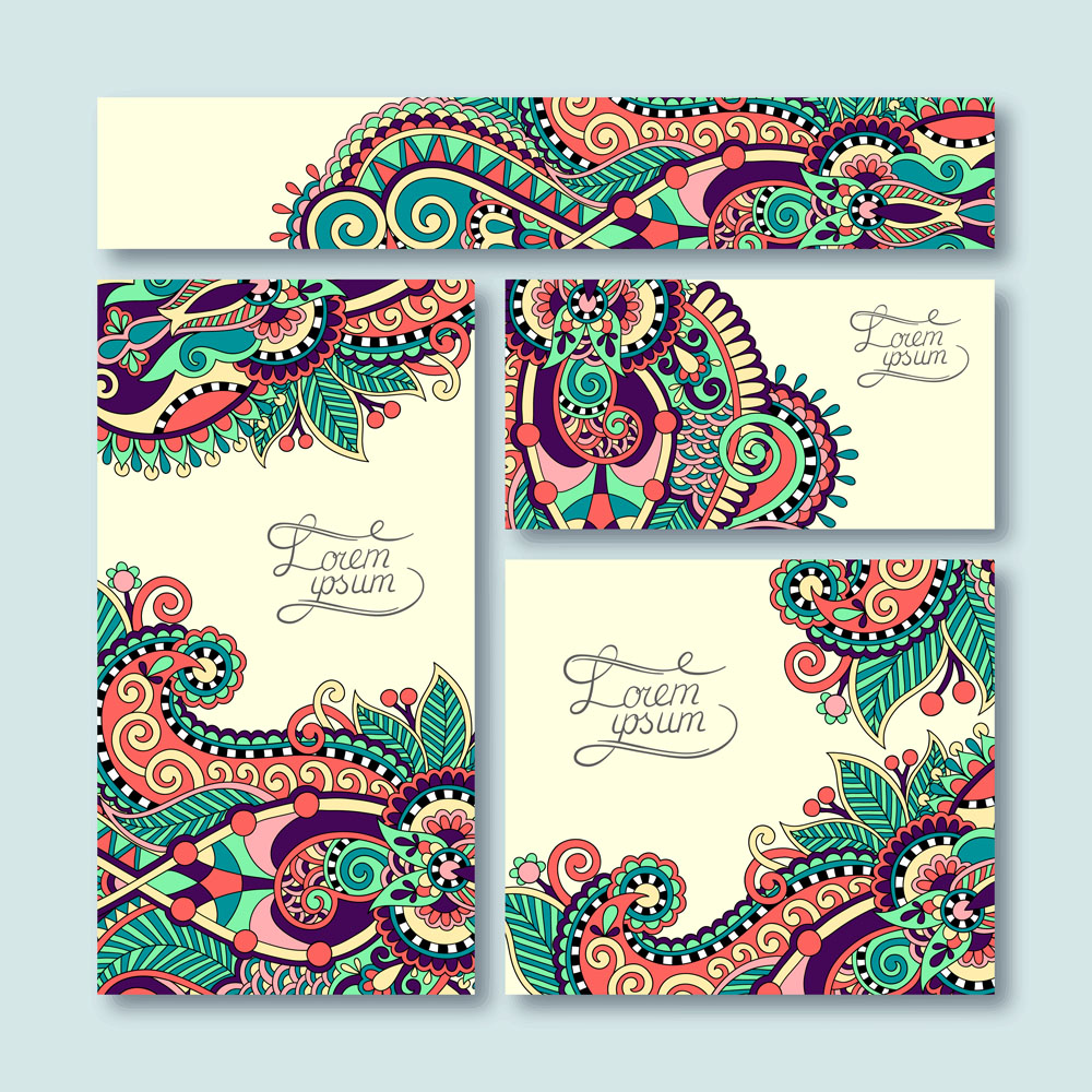 ethnic style ornament banner vector