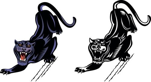 fierce panther vector