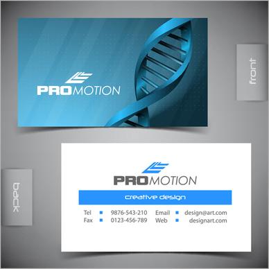 modern business cards front and back template vector