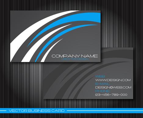 modern business cards front and back template vector