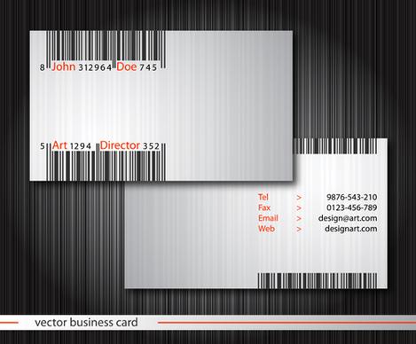 modern business cards front and back template vector