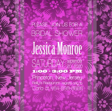 floral romantic wedding card vectors