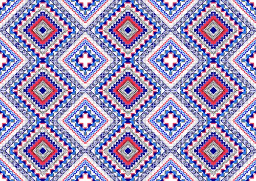 seamless ethnic pattern design vector