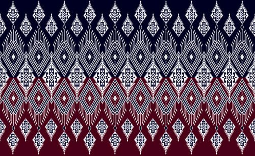 seamless ethnic pattern design vector