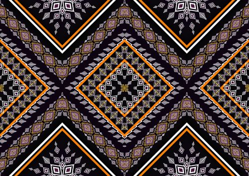 seamless ethnic pattern design vector