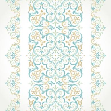 ornate pastel border seamless vector