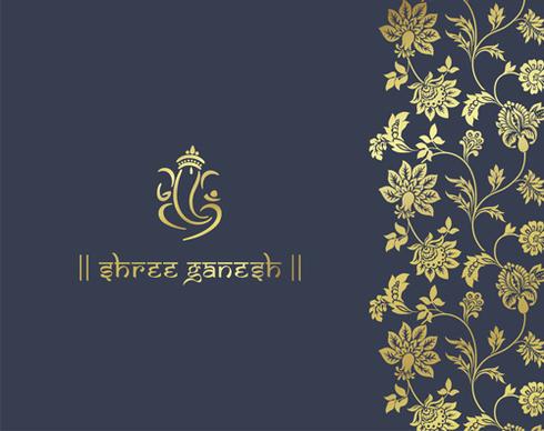 royal ornaments floral luxury background vector