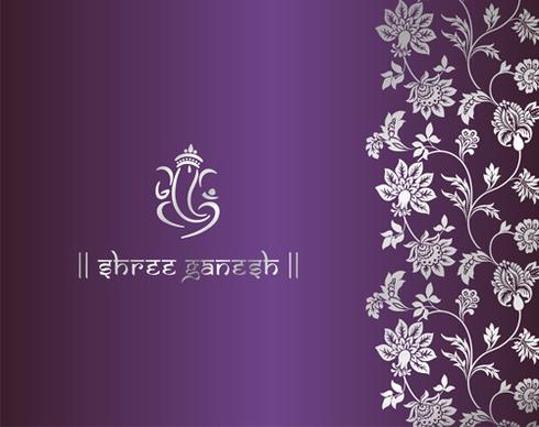 royal ornaments floral luxury background vector