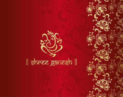 royal ornaments floral luxury background vector