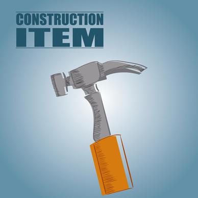 construction tool creative background vector