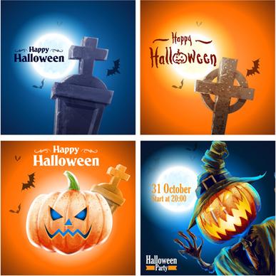 halloween party night background vector