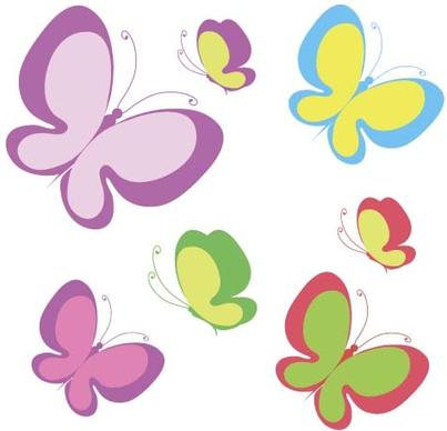 elegant butterflies background art vectors