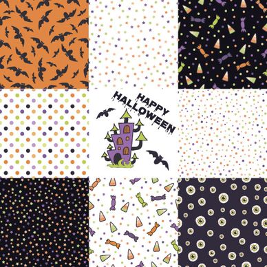 halloween pattern vector seamless