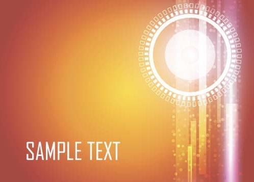 shining orange abstract background vector