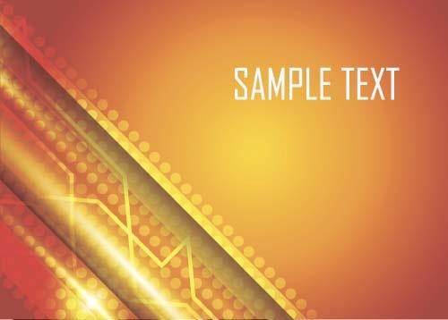 shining orange abstract background vector