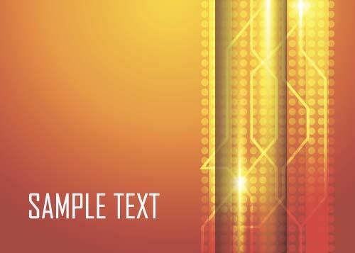 shining orange abstract background vector