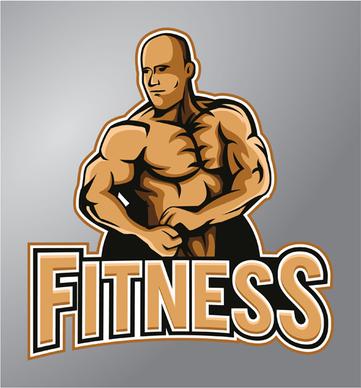 fitness logo vector