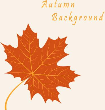 autumn leaves vintage art background vector