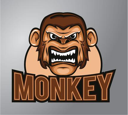 monkey logo vector