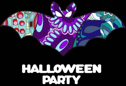 halloween party ghost ornaments vector