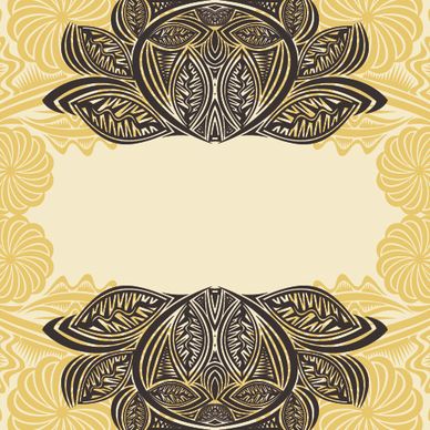 floral tiling pattern vintage vector set